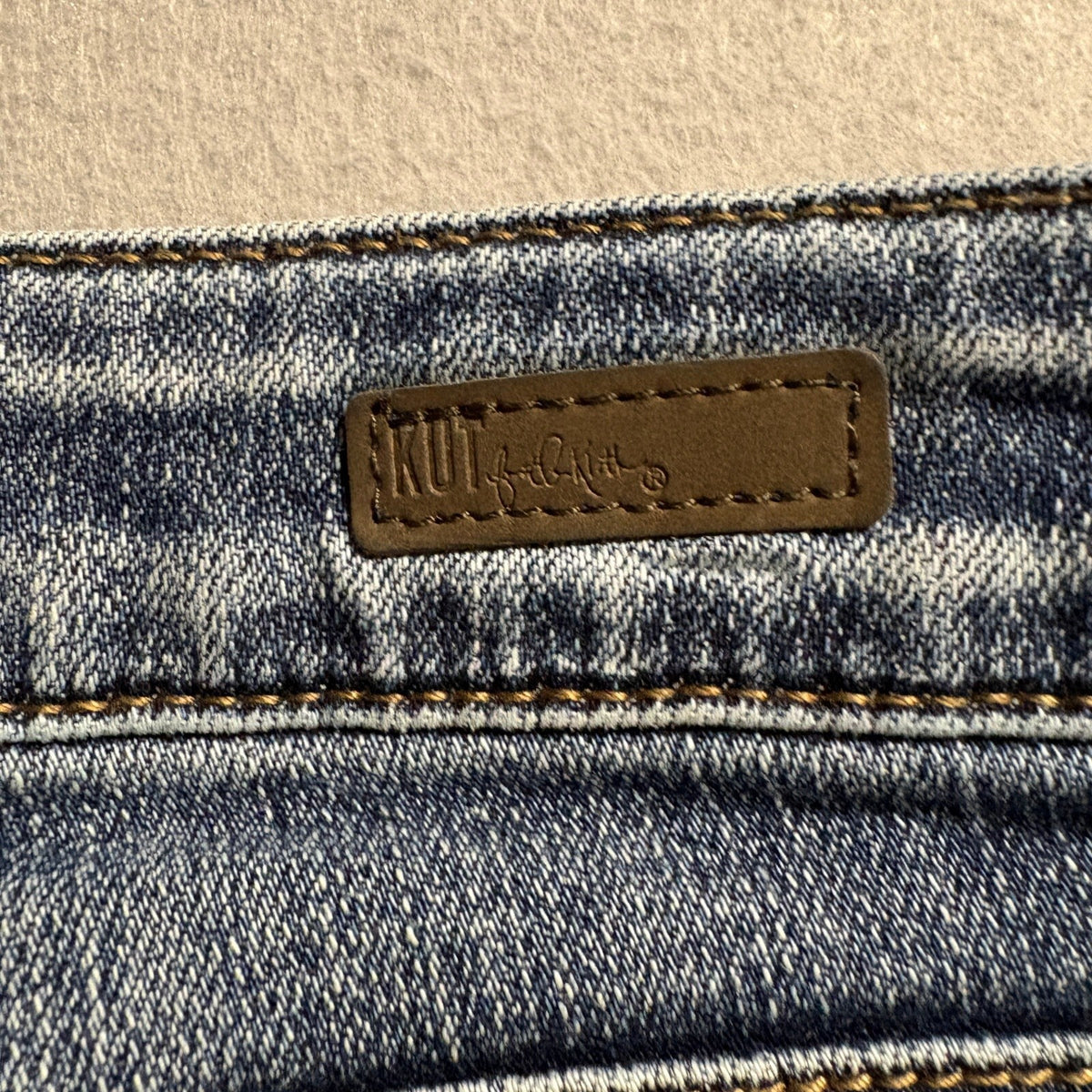 KUT from the Kloth Catherine Boyfriend Jeans Womens 12 Distressed Medium Wash