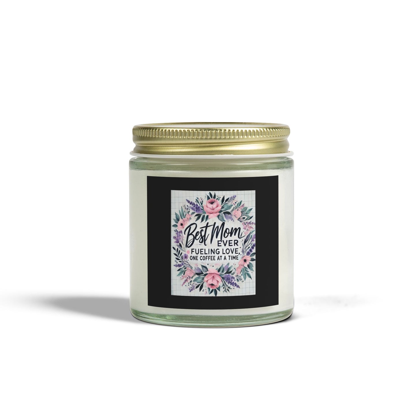 Best Mom Ever Scented Candles, Coconut Apricot Wax (4oz, 9oz) Printify