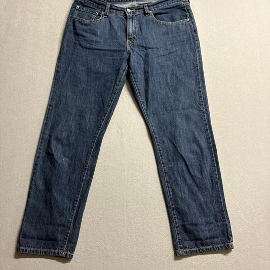 Levis Middy Straight Jeans Mens 31x30 Blue Denim Medium Wash Pants