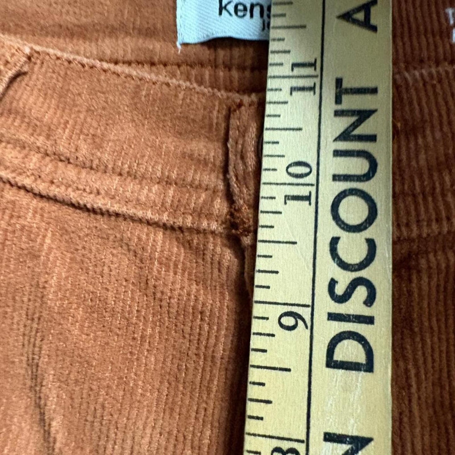 Kensie Jeans The Savannah Corduroy Pants Womens 10/30 Brown High Rise Flare