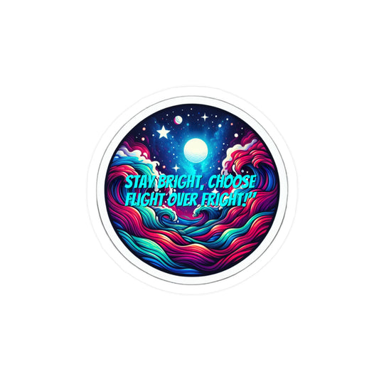 Stay Bright Choose Flight Over Fright – Sobriety Sticker