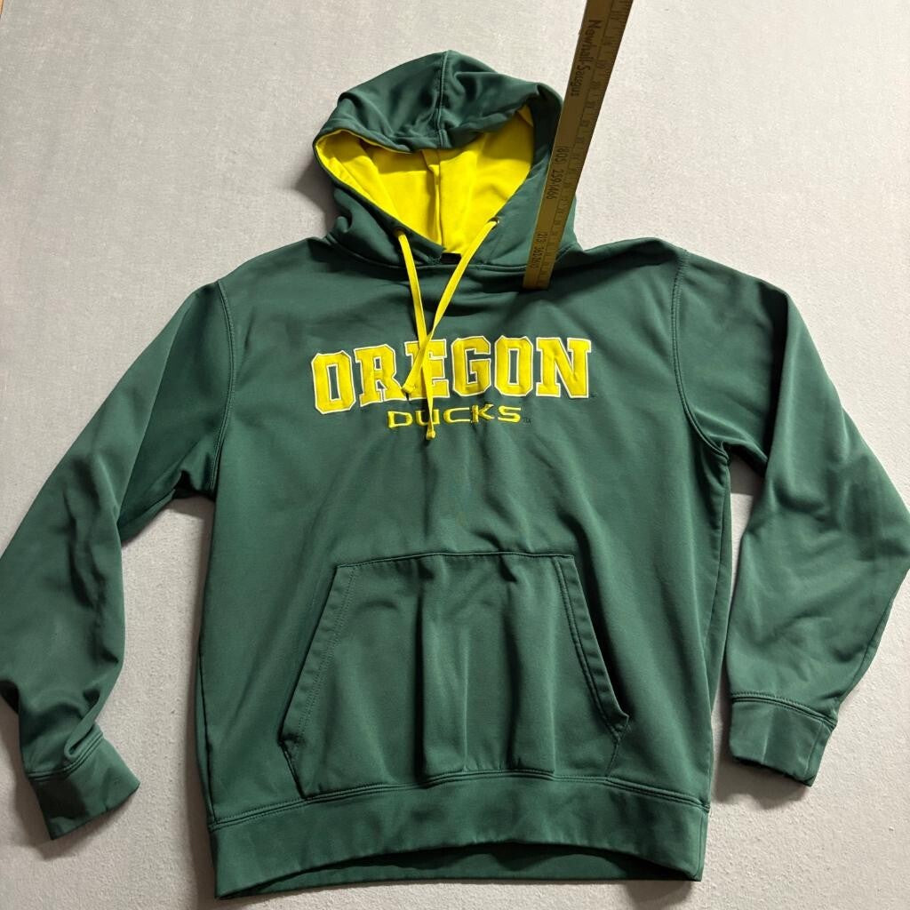 Oregon Ducks Colosseum Athletics Hoodie Mens Large Green Yellow NCAA Sweatshirt