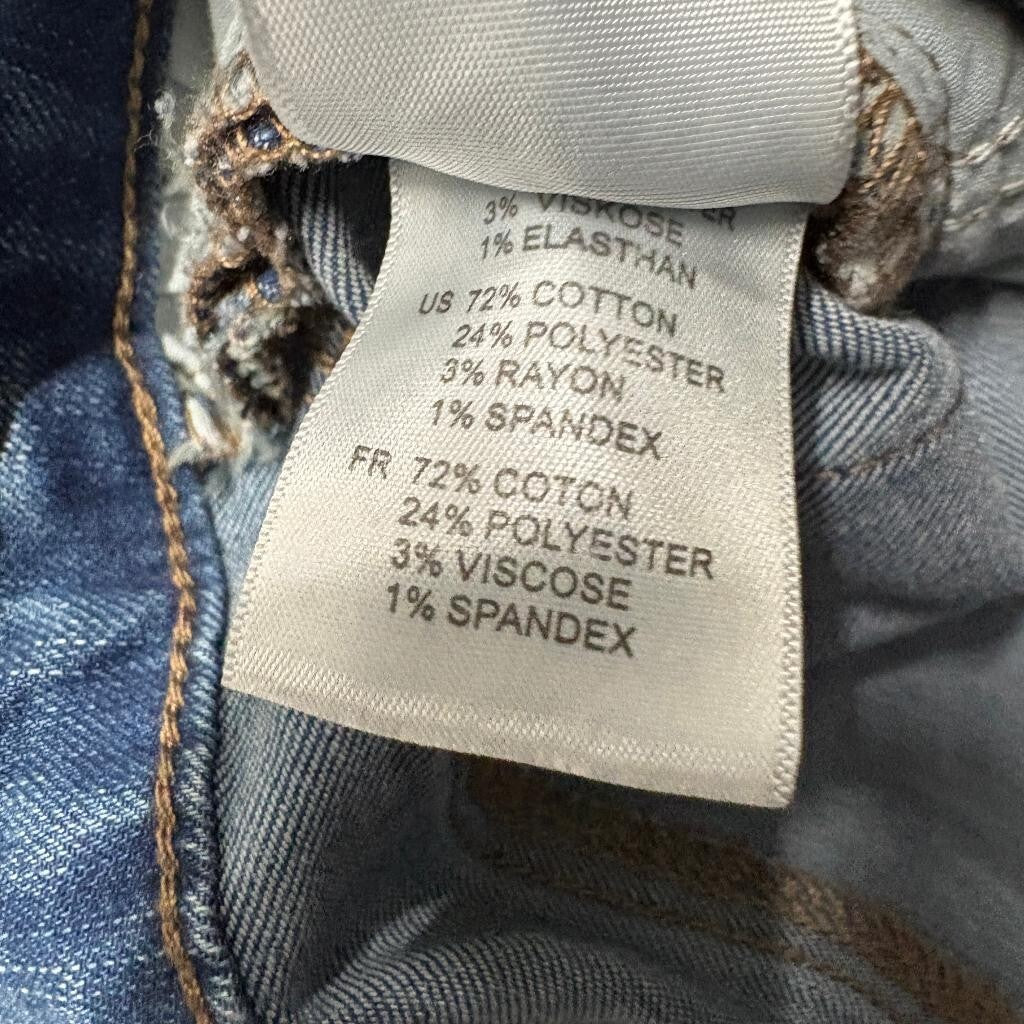 Articles of Society Distressed Skinny Jeans Womens Size 30 Blue Denim Stretch