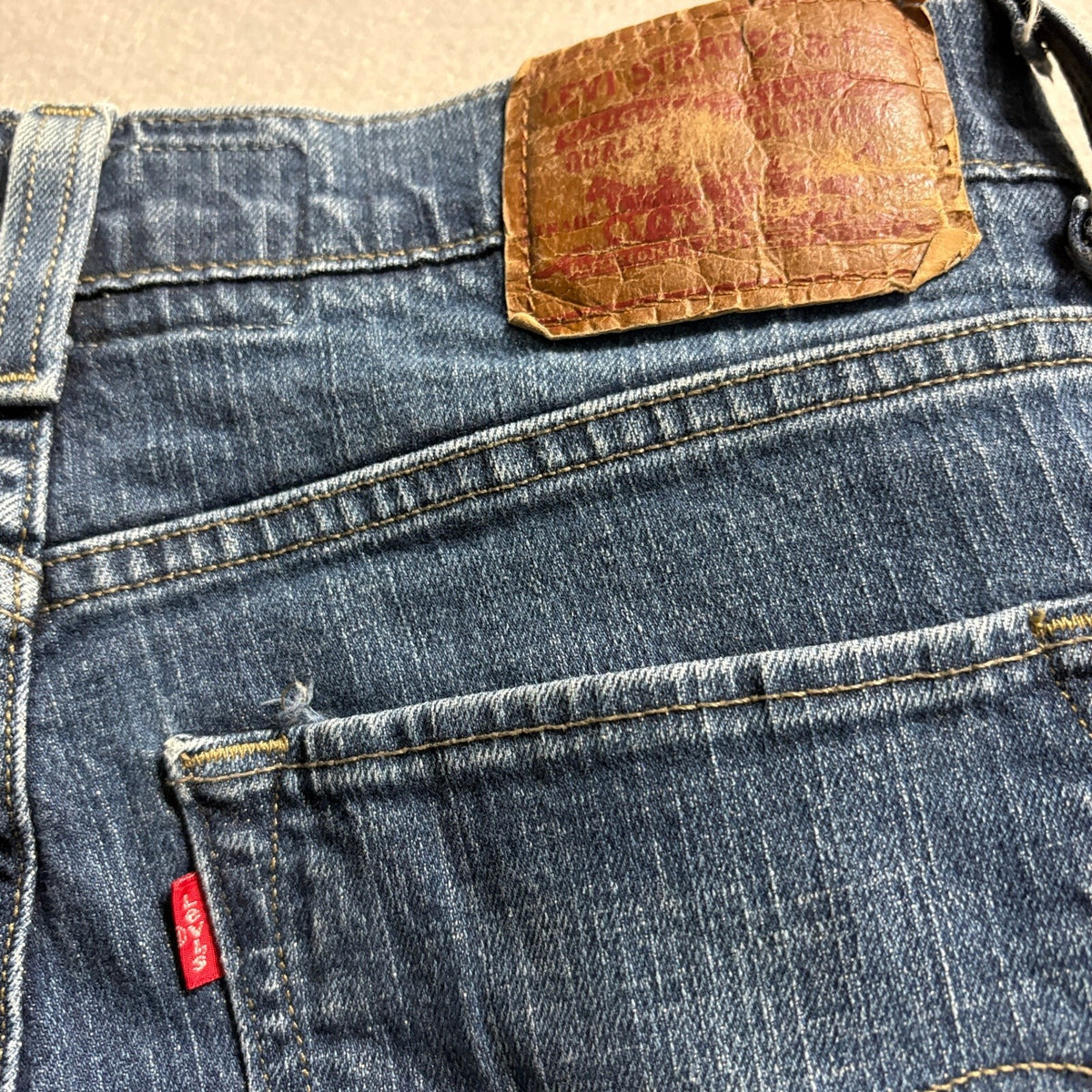 Levi's 510 Super Skinny Blue Denim Jeans Mens W34 L30 Medium Wash Stretch