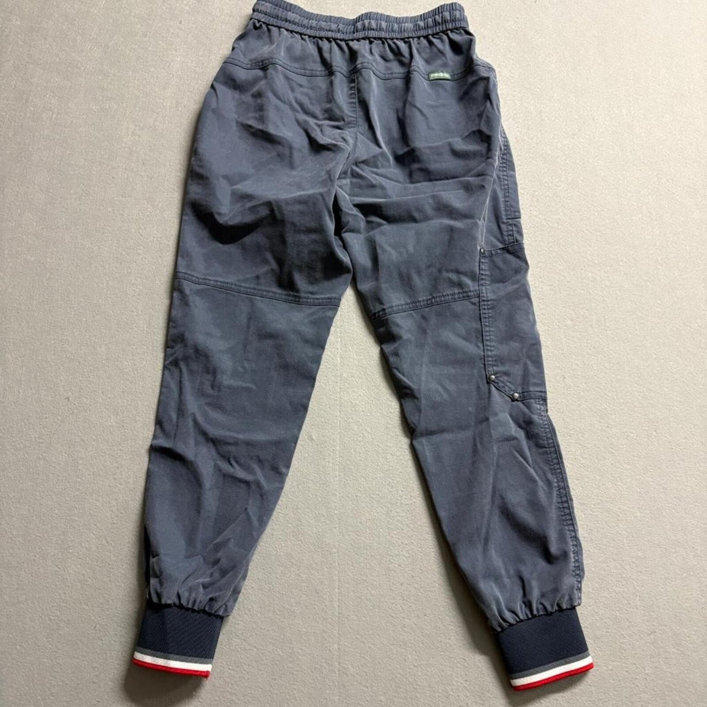 Mediclo Scrub Pants Womens XXS Gray Jogger Drawstring Tencel Blend Stretch