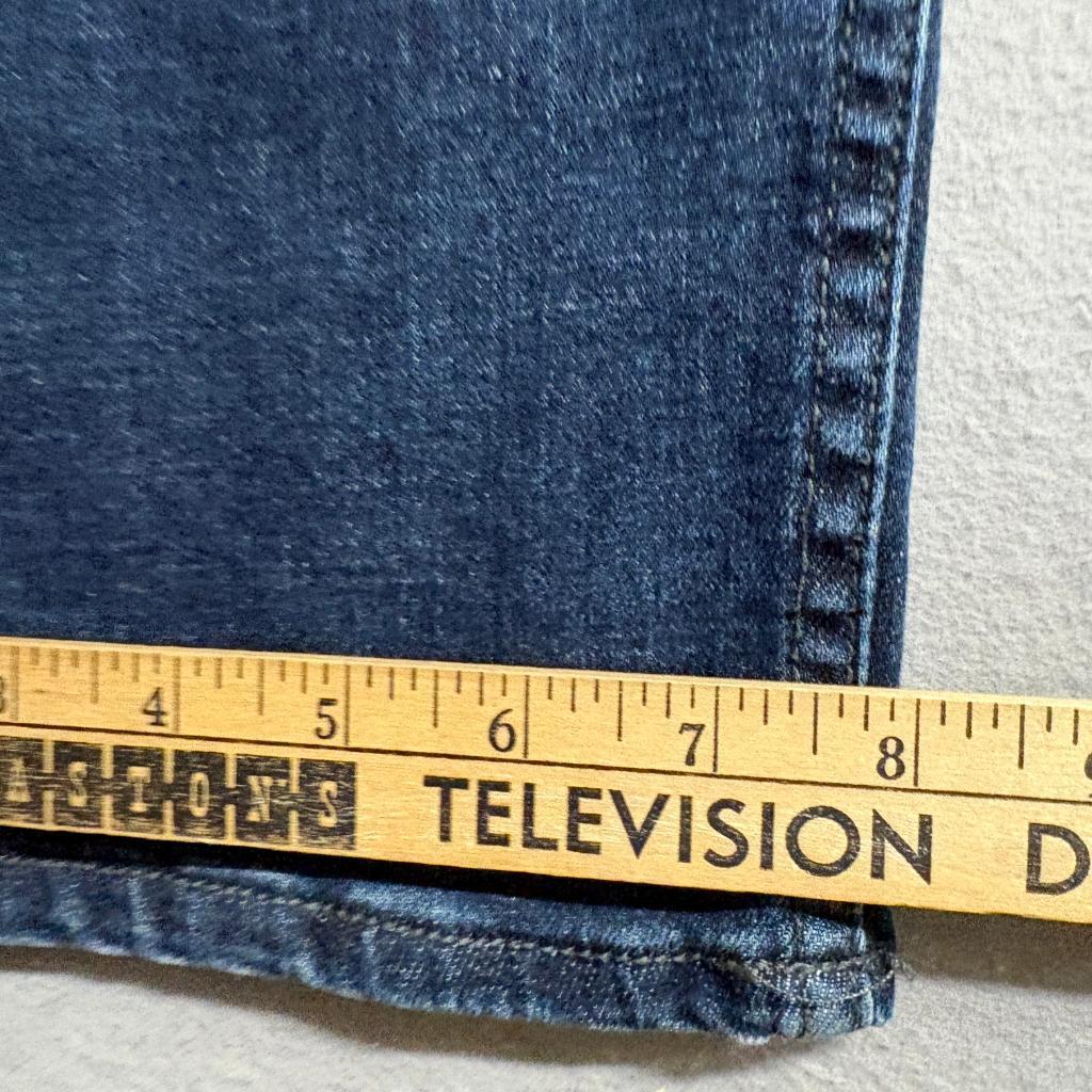 Devil-Dog Dungarees Slim Straight Jeans Mens 36x30 Blue Stretch Denim