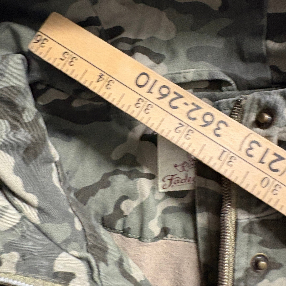 Faded Glory Camo Utility Jacket Womens XL Green Camouflage Hooded Parka Coat