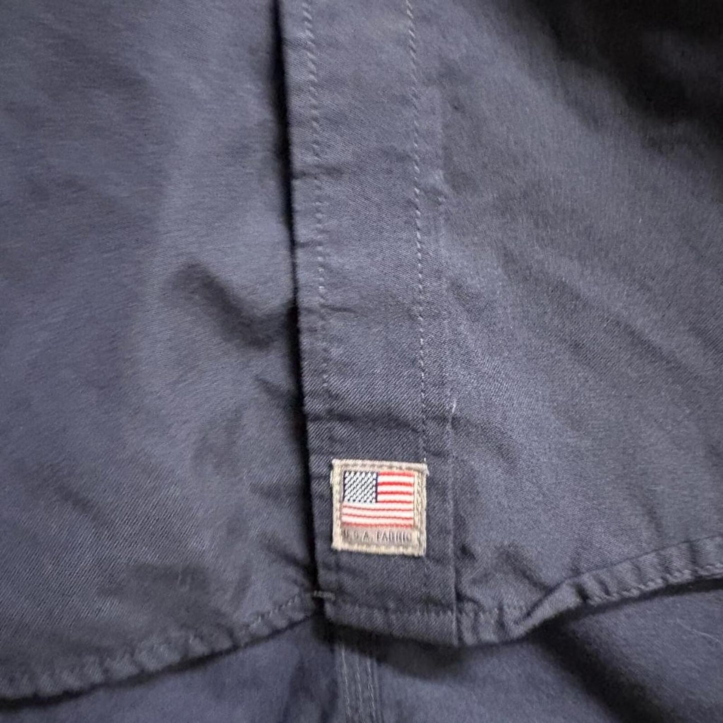 Ariat FR Work Shirt Mens 4XL Navy Blue Flame Resistant Long Sleeve Button Up