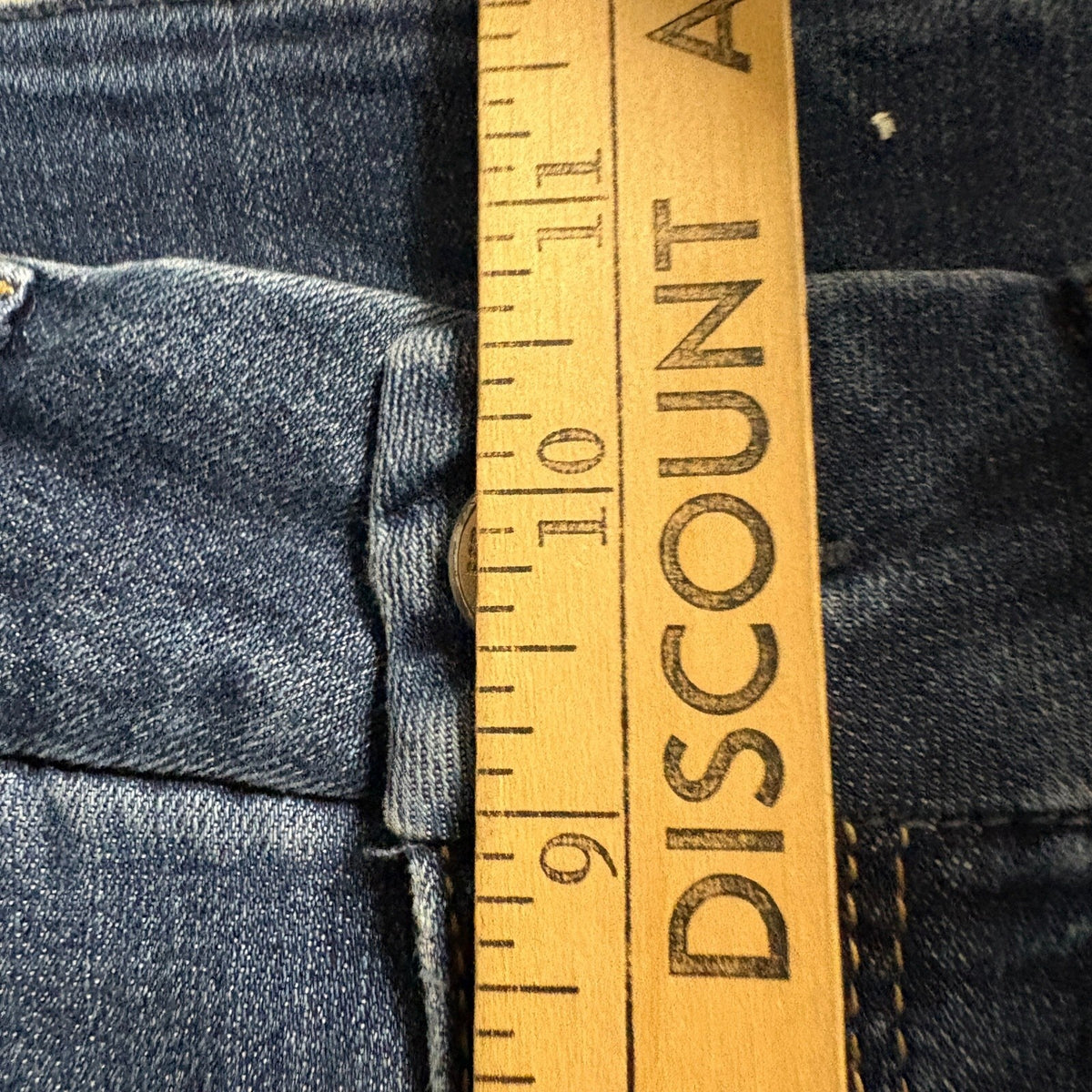 Seven7 High Rise Skinny Jeans Womens Size 8 Blue Denim Stretch Cuffed
