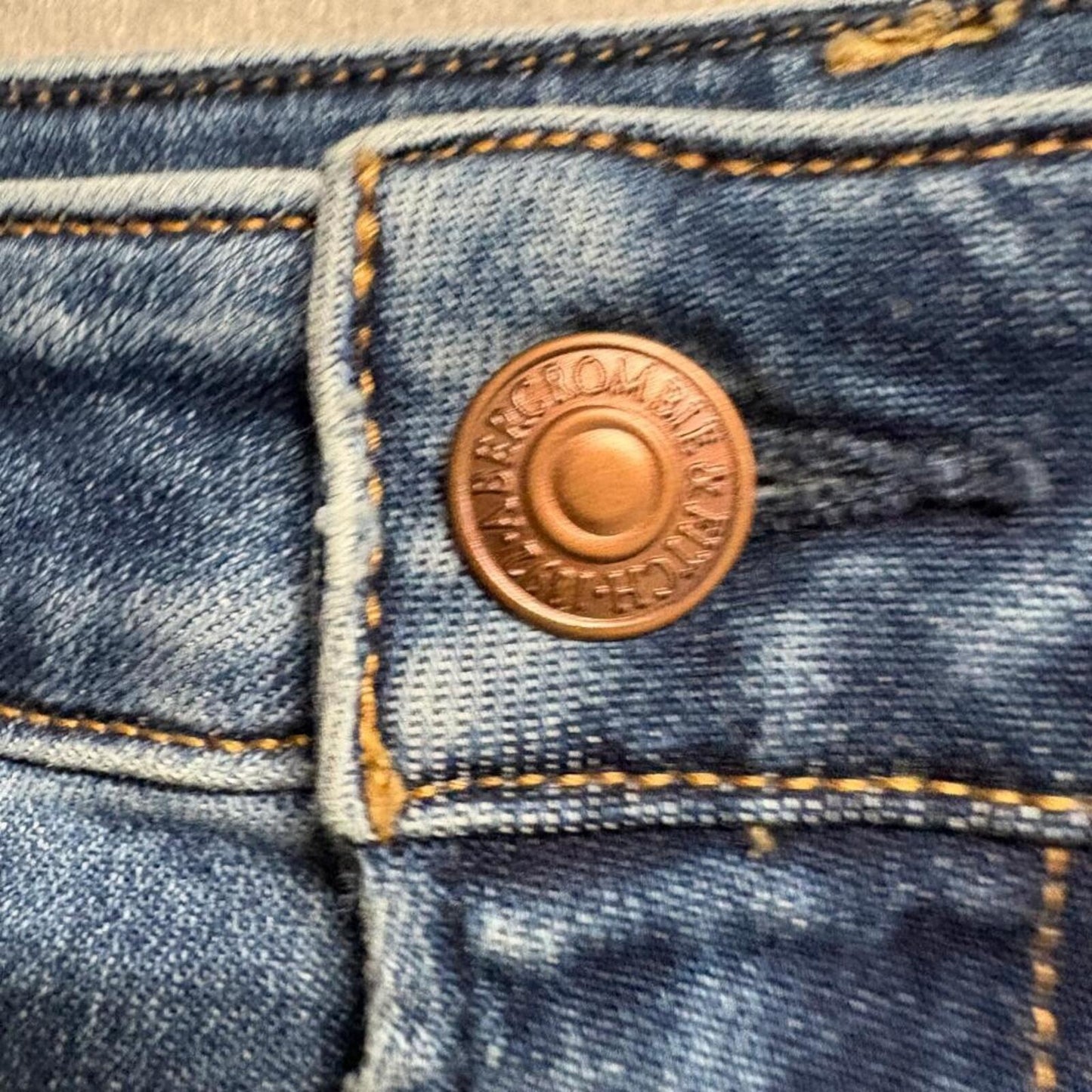 Abercrombie & Fitch Curve Love Super Skinny Ankle High Rise Jeans 26 2L Blue