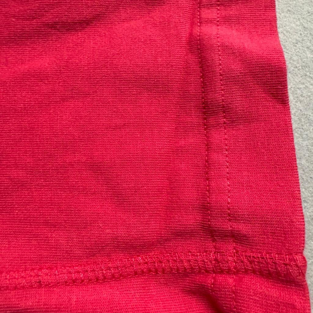 Vintage IOU T-Shirt Mens Large Pink Fashion Network Raglan Single Stitch 1991