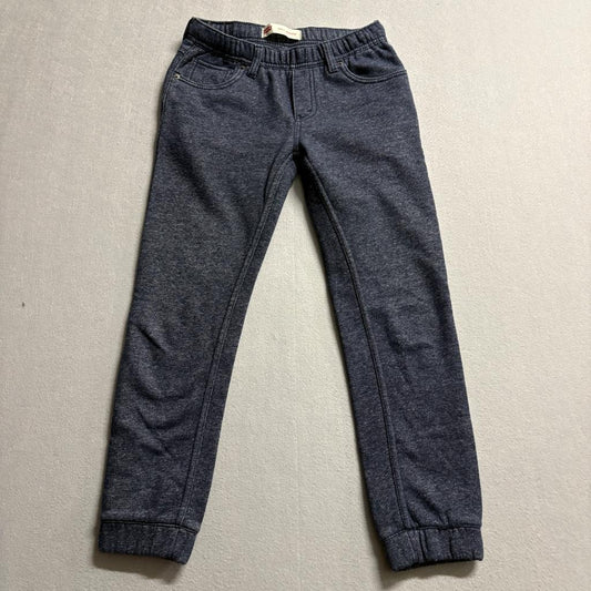 Levis Boys Knit Jogger Pants Size M 10-12 Blue Heather Fleece Sweatpants