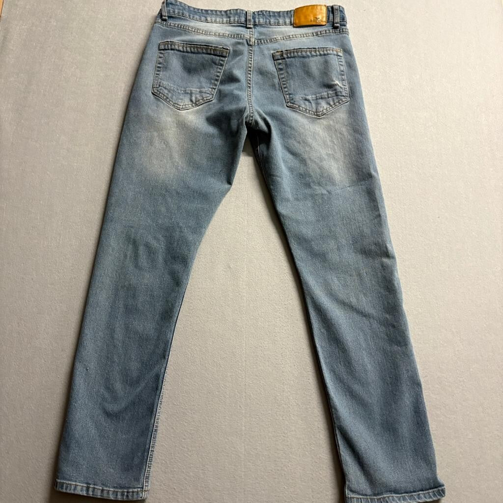 Smith & Mills Stretch Jeans Mens 34x32 Blue Denim Straight Leg Pants