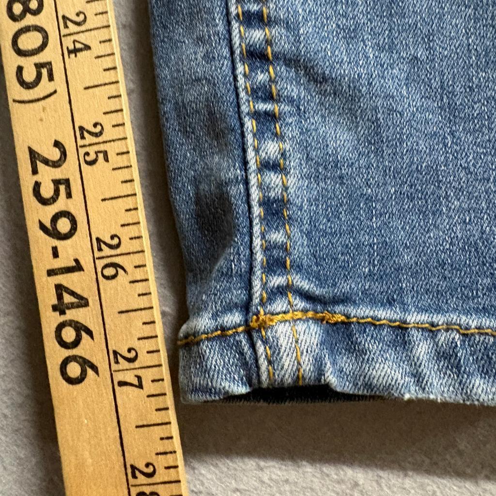 Skinny Fries Denim Jeans Womens Size 5 Blue Distressed High Rise Stretch Slim