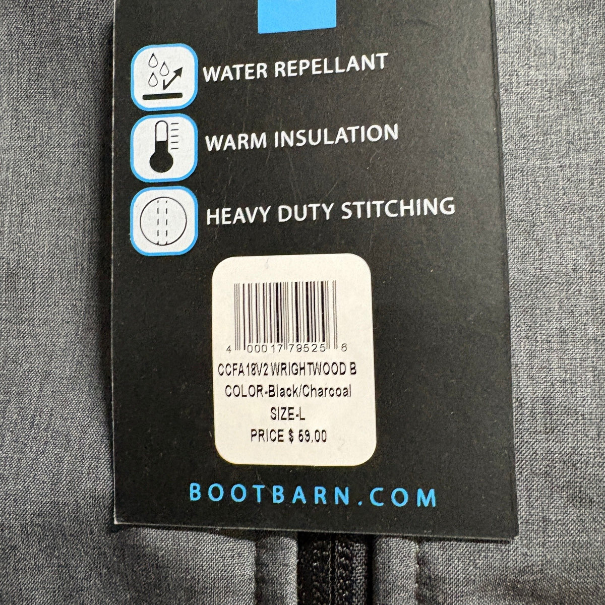 Cody James Core Softshell Vest Mens Large Gray Water Repellant Fleece Lined NWT