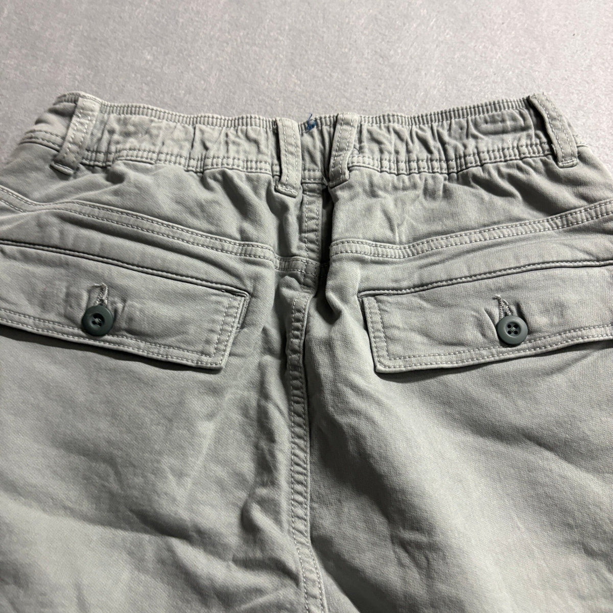 Cotton On Military Cargo Pants Mens Small Gray Elastic Waist Drawstring Utility