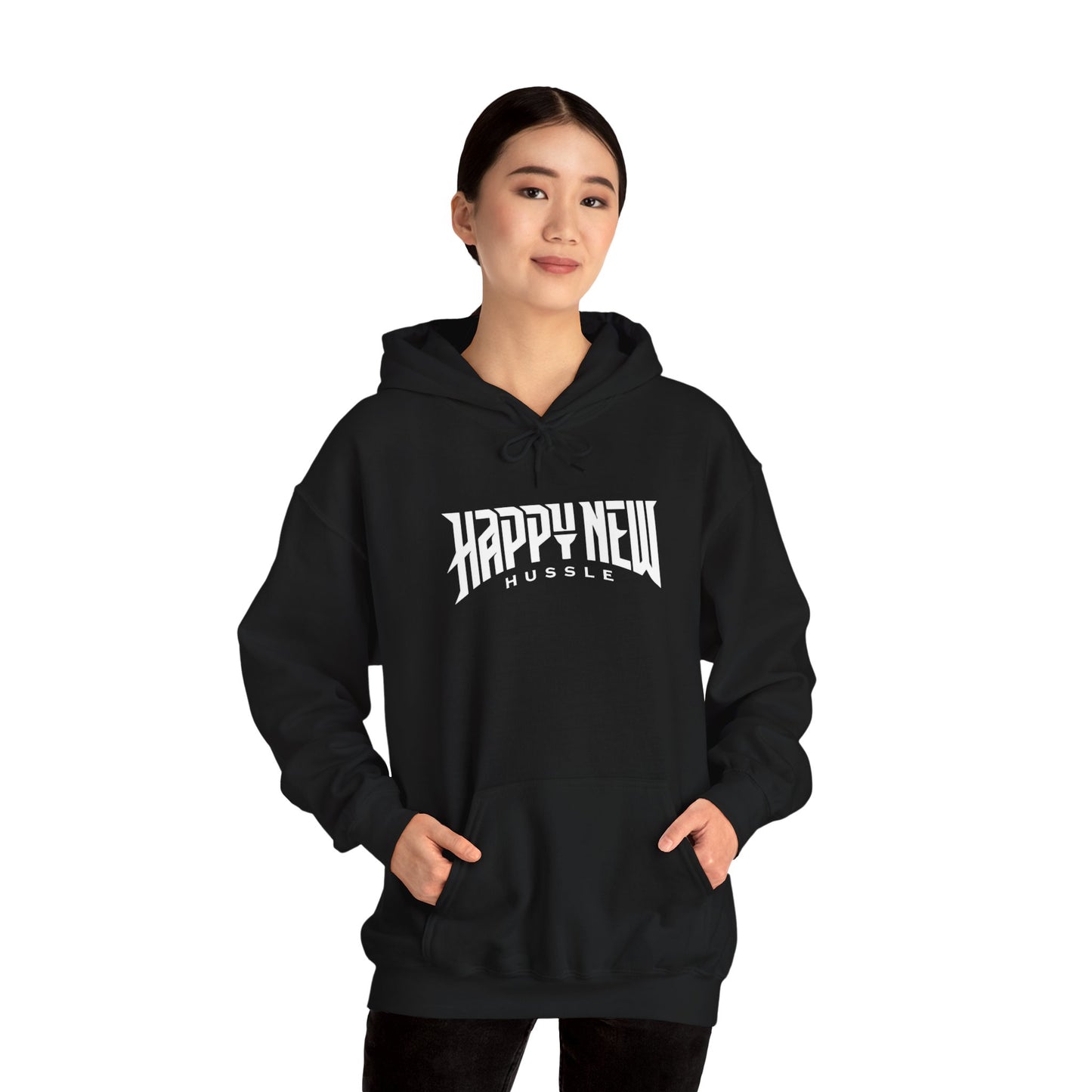 Happy New Hussle Unisex Heavy Blend Hooded Sweatshirt