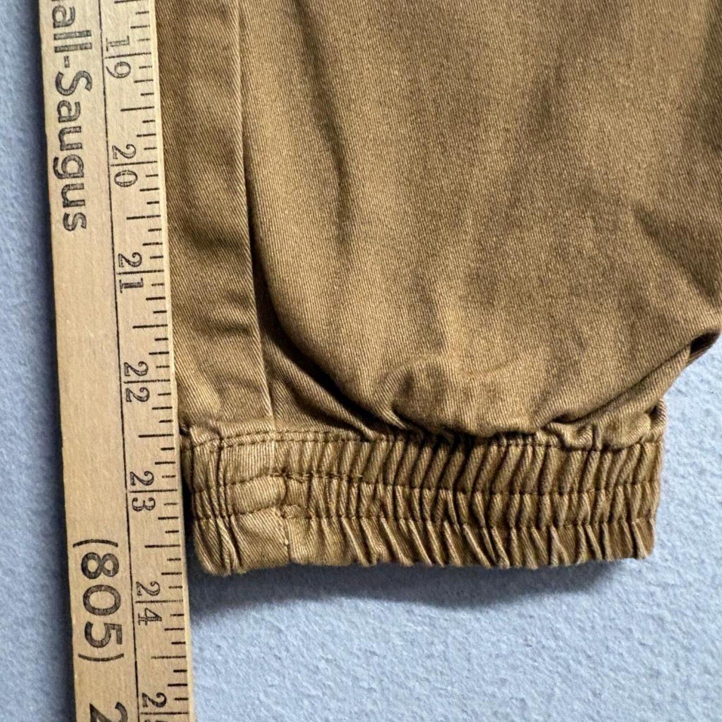 Brooklyn Cloth Jogger Pants Mens Large Brown Cotton Blend Elastic Waist Stretch