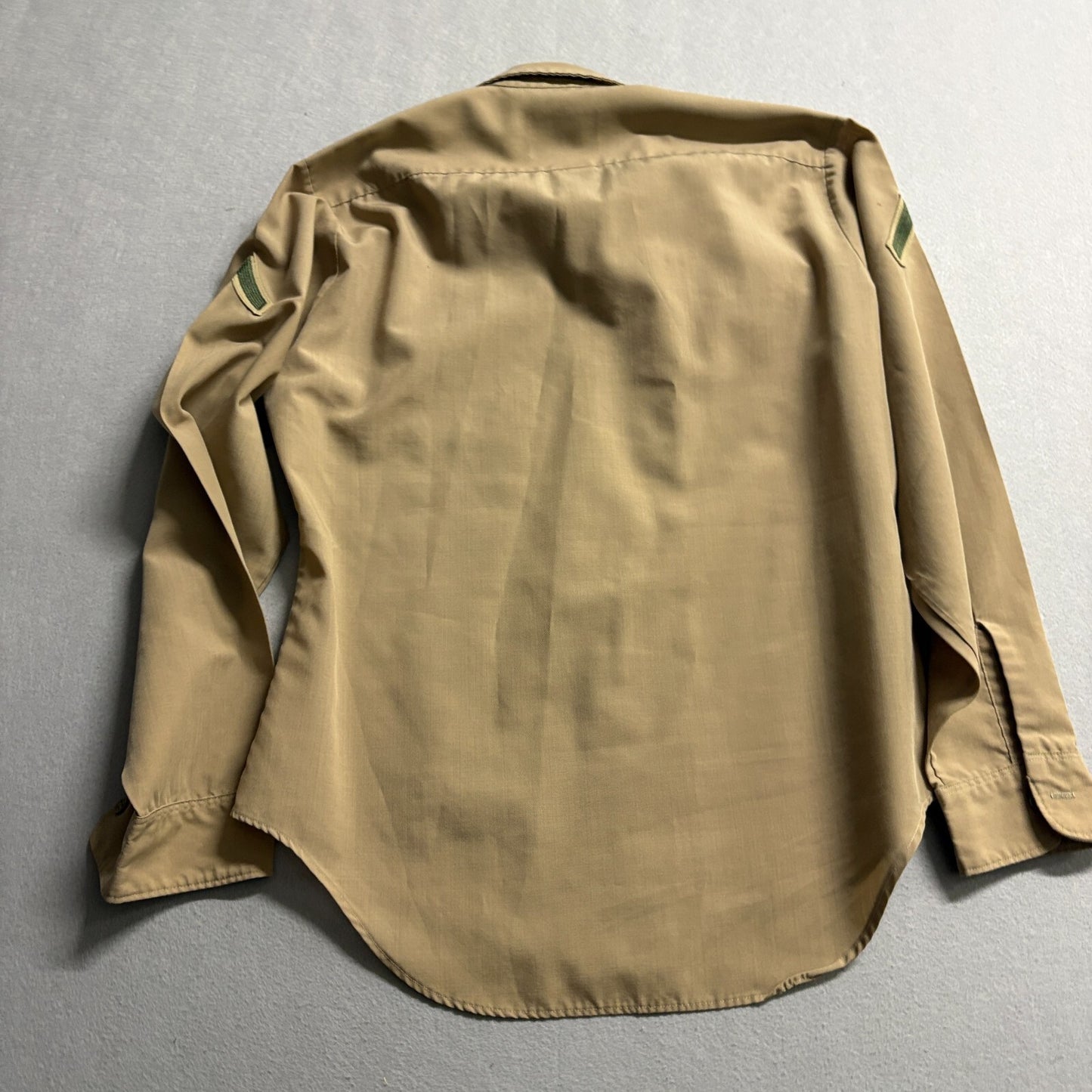 DSCP Valor Collection Uniform Shirt 16.5x36 Fits Like M Khaki Military USA