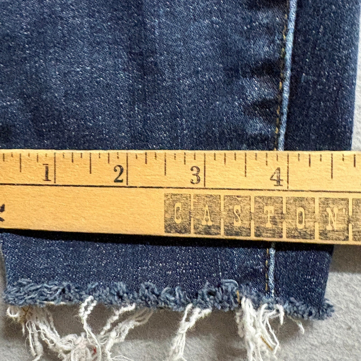 Judy Blue Skinny Fit Jeans Womens Size 3/26 Dark Wash Raw Fringe Hem JB88527