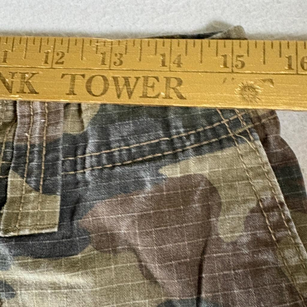 Mossimo Supply Co Mens Cargo Shorts Size 30 Camo Green Brown Ripstop Cotton