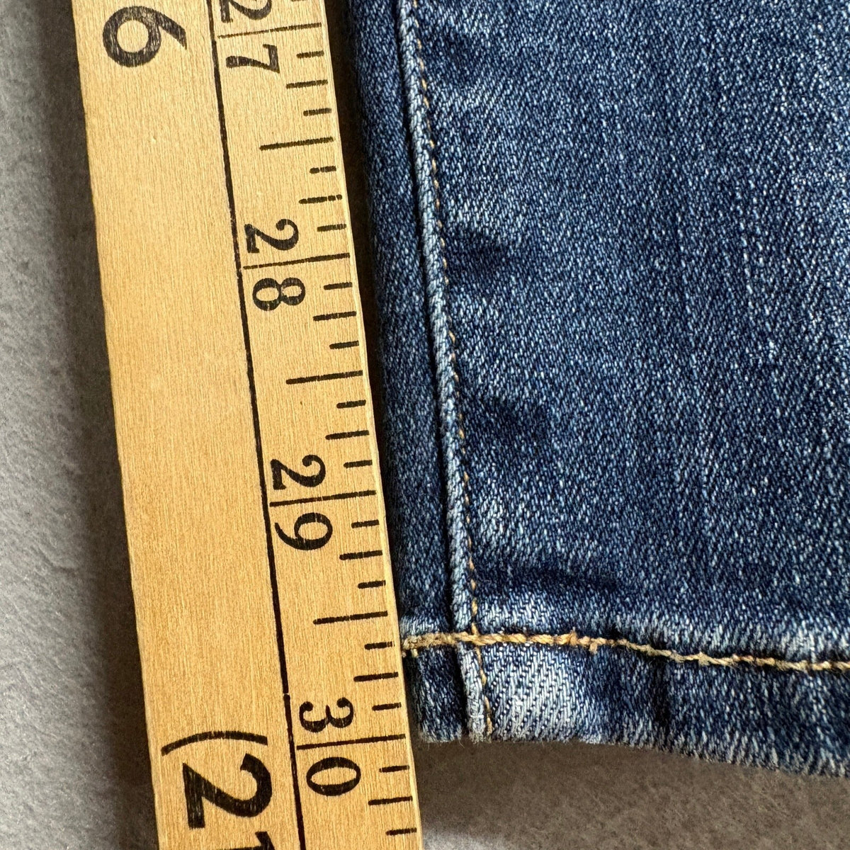 FRAME Le Skinny de Jeanne Jeans Womens 26 Huntley Blue Denim Stretch Slim