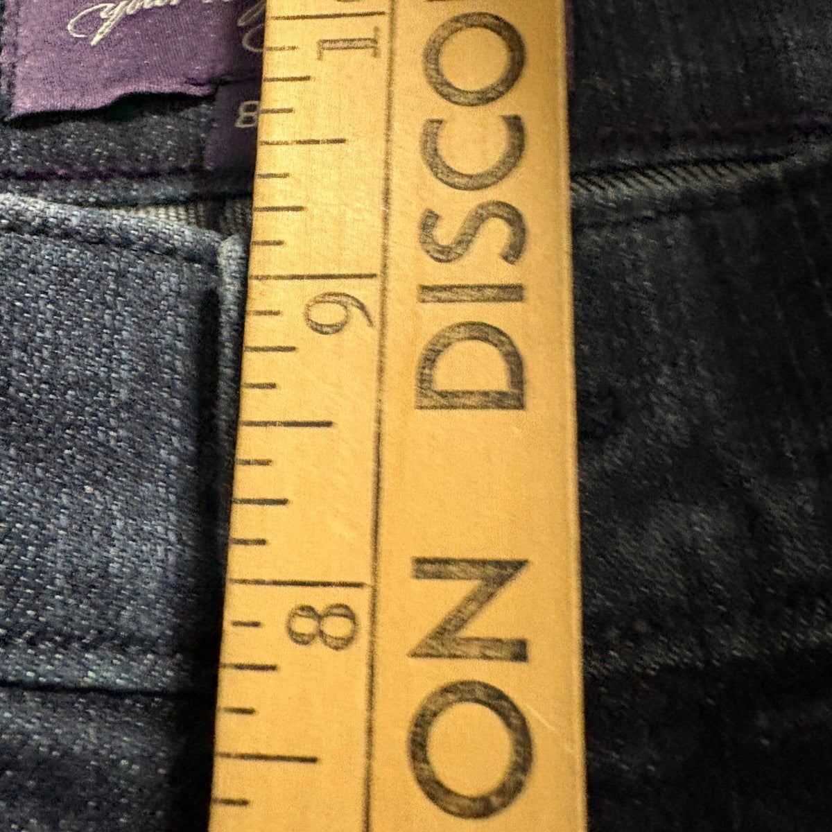 NYDJ Not Your Daughter's Jeans Women 8P Blue Bootcut Stretch Rhinestone Pocket