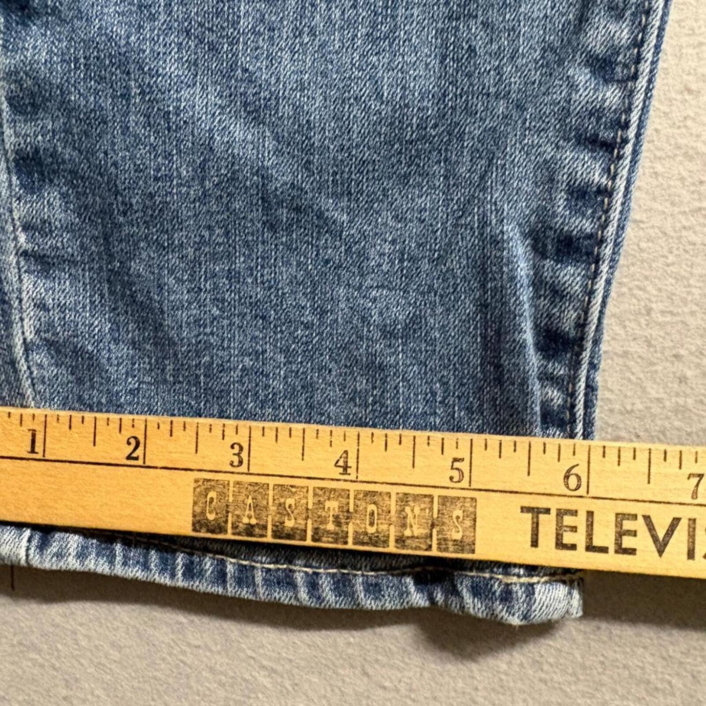 Lucky Brand Drew High Rise Mom Jeans Womens Size 4 27 Ankle Distressed Blue