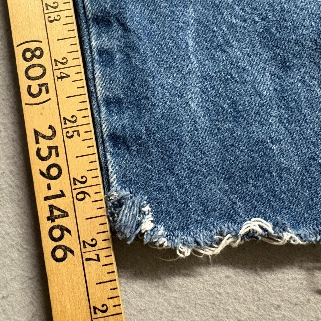 BDG Urban Outfitters Carpenter Jeans Womens 24 Blue Denim High Rise Raw Hem