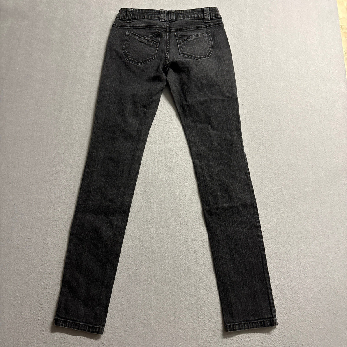 Blue Asphalt Womens Skinny Jeans Size 3 Regular Black Acid Wash Stretch Denim