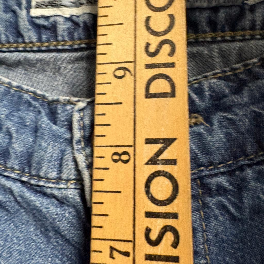 Scalon Vintage Wide Leg Jeans Mens 40 Blue Denim Bleached Side Stripe Brazil Y2K