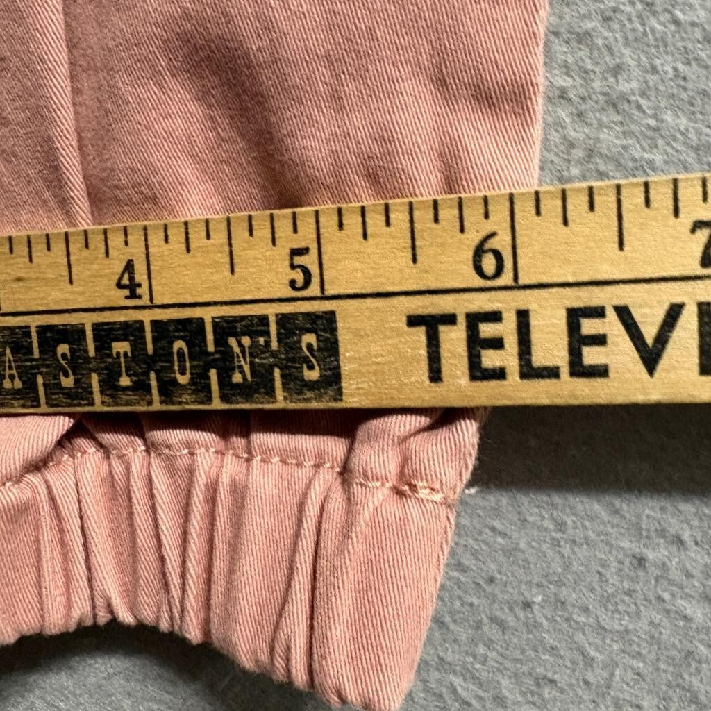 Monkey Ride Jeans Womens Cargo Jogger Pants Size 15/32 Pink Mauve Elastic Waist