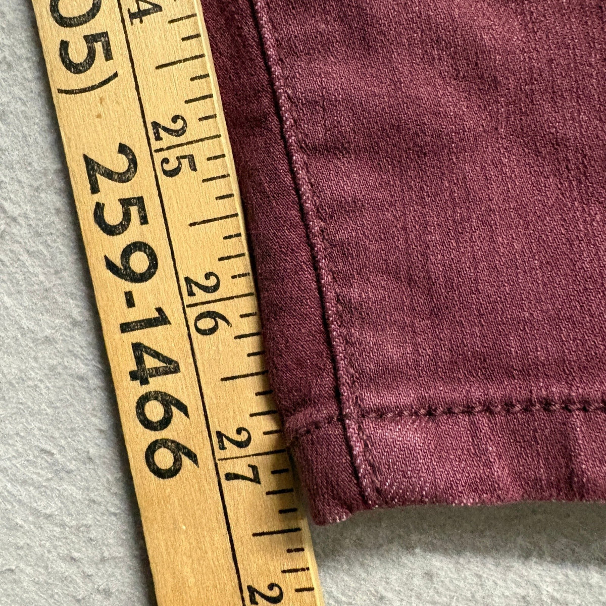 Torrid Womens Jeggings Size 20R Burgundy Red Zip Pocket Stretch Skinny Jeans
