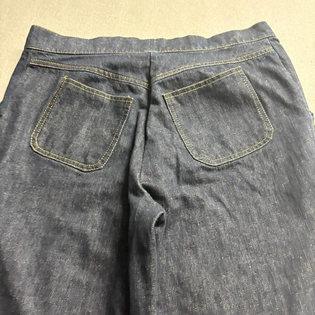 Sonia Rykiel Vintage Wide Leg Denim Jeans Womens Blue High Rise 31x28