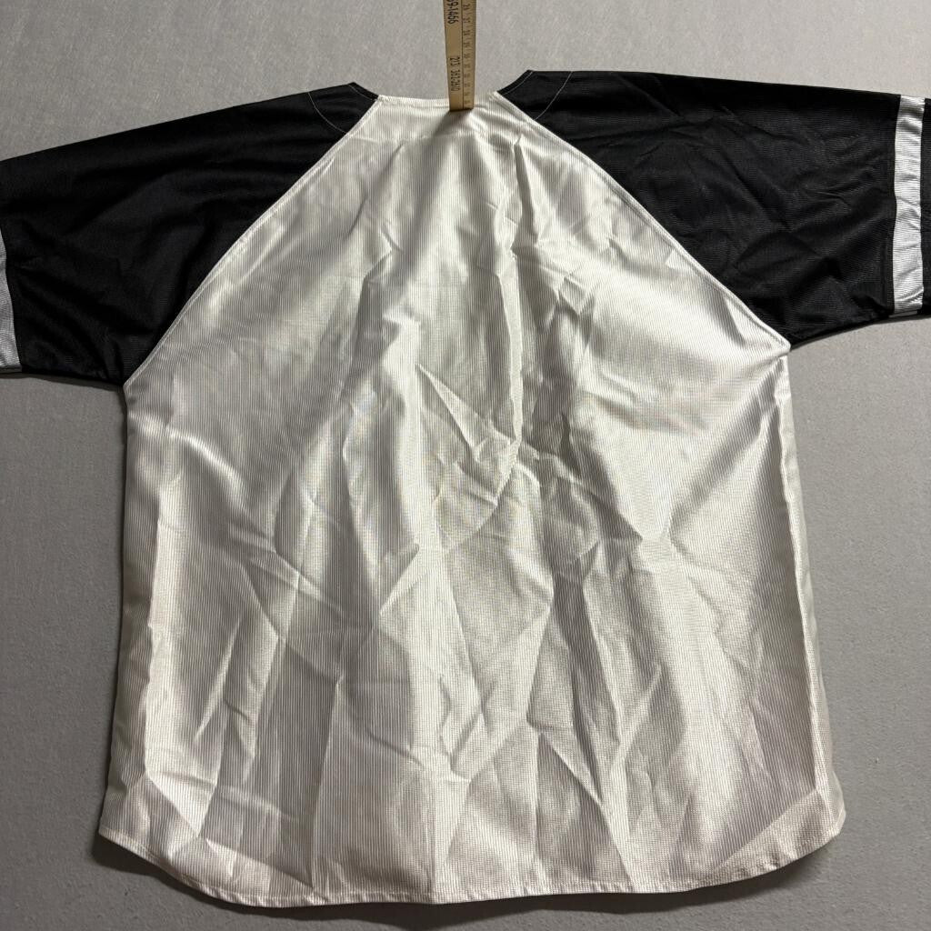 Vintage FUBU The Collection Baseball Jersey Shorts Hat 3 Piece Set Mens XL White