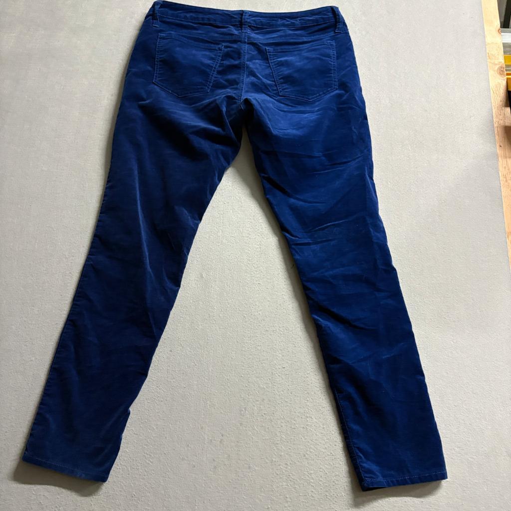 Gap 1969 Always Skinny Corduroy Pants Womens 32/14 Blue Velvet Velvet Soft