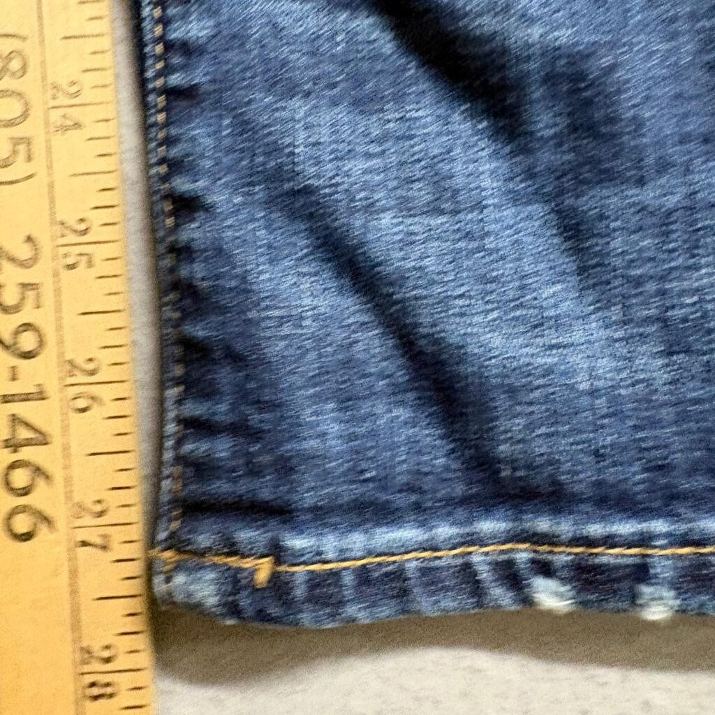 Madewell Slim Straight Jeans Womens 26 Blue Denim Stretch Mid Rise