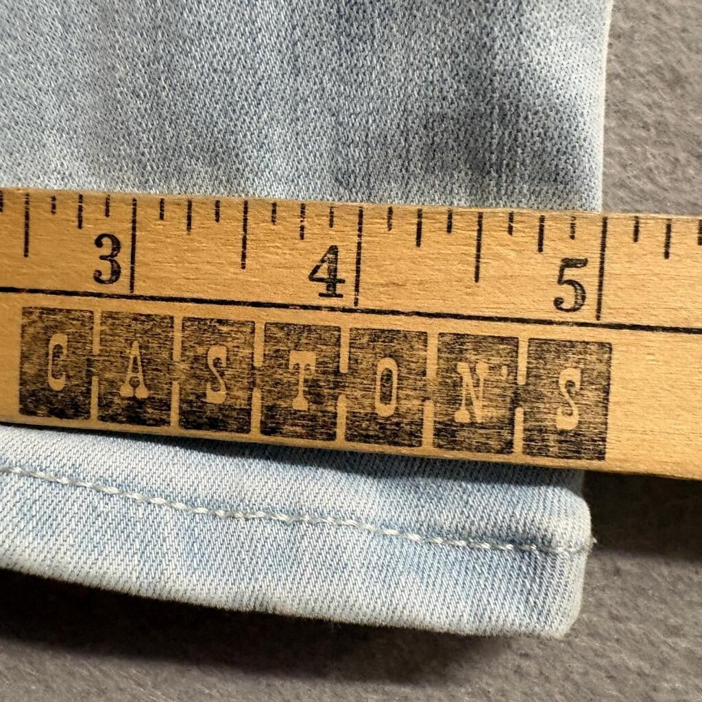 Jordache Legacy Womens Skinny Jeans Size 4 Light Wash Studded Pockets Stretch