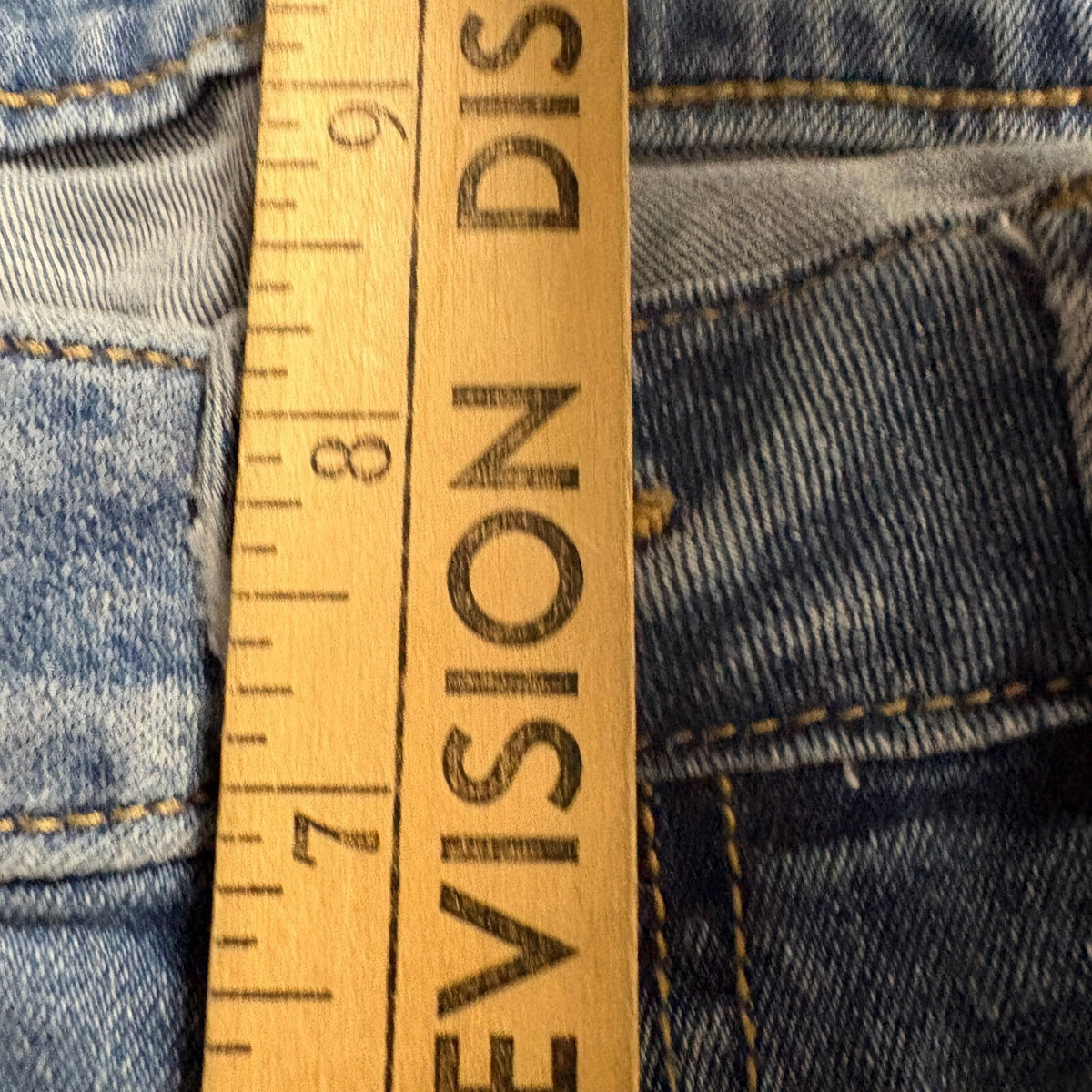 Roebuck and Co Womens Distressed Bootcut Jeans Size 4 Medium Wash Stretch Denim
