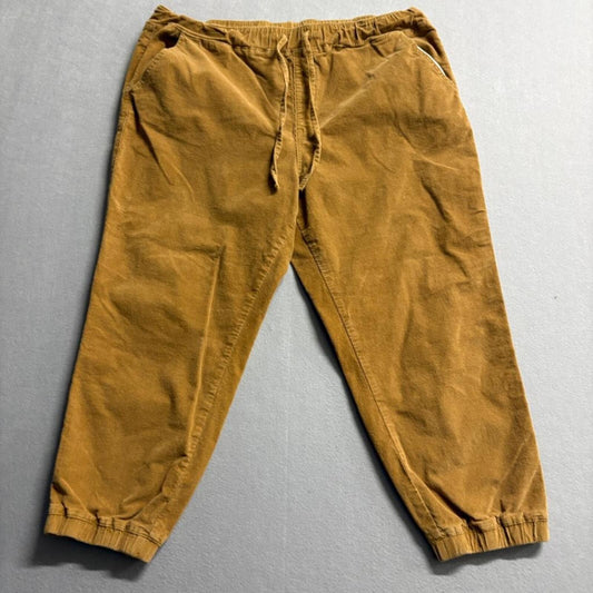 Arizona Jean Co Corduroy Joggers Womens XXL Brown Cotton Stretch Crop Pants
