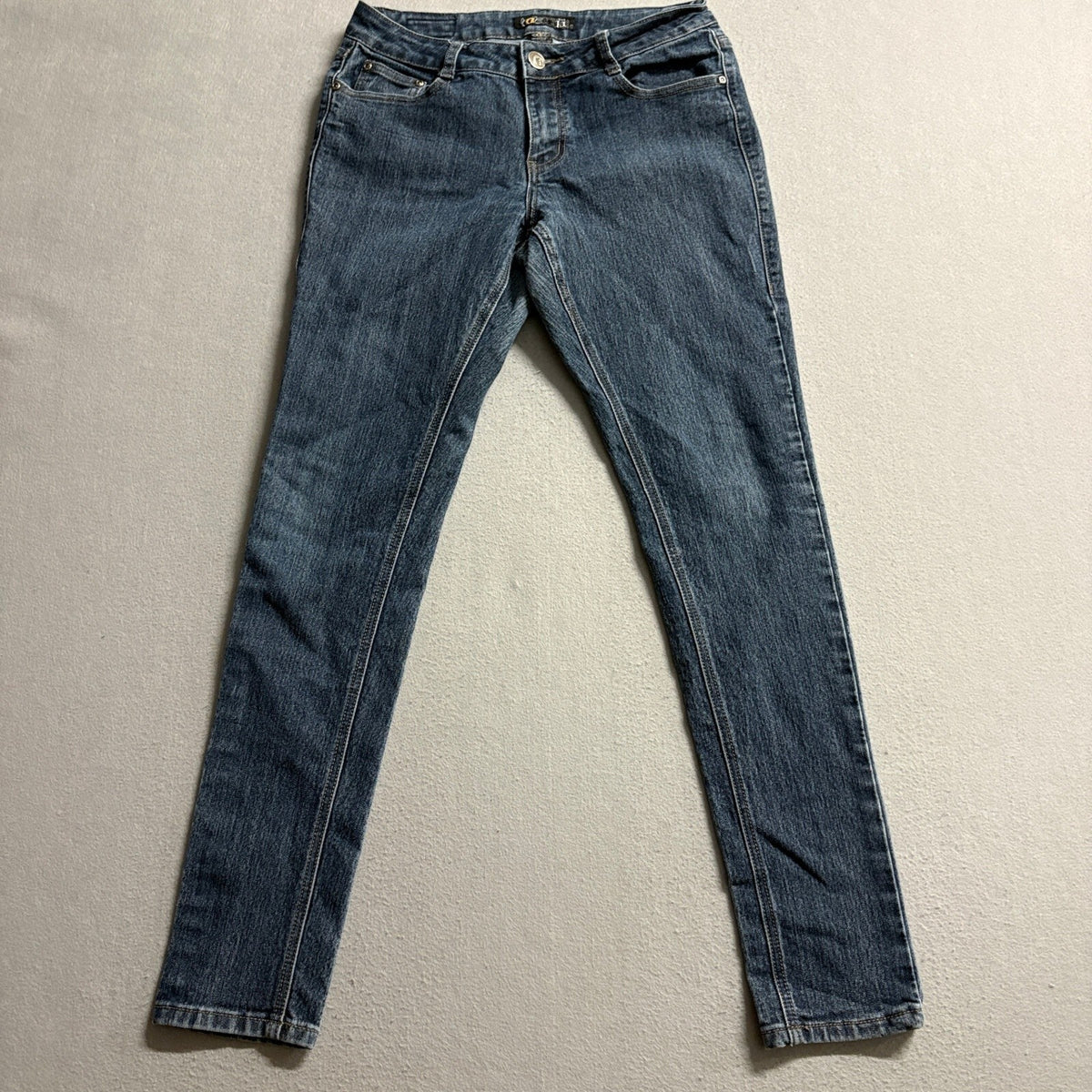 Bongo Skinny Jeans Womens Size 11 Blue Denim Stretch Mid Rise Classic 5-Pocket