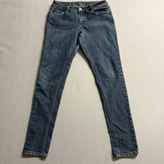 Bongo Skinny Jeans Womens Size 11 Blue Denim Stretch Mid Rise Classic 5-Pocket