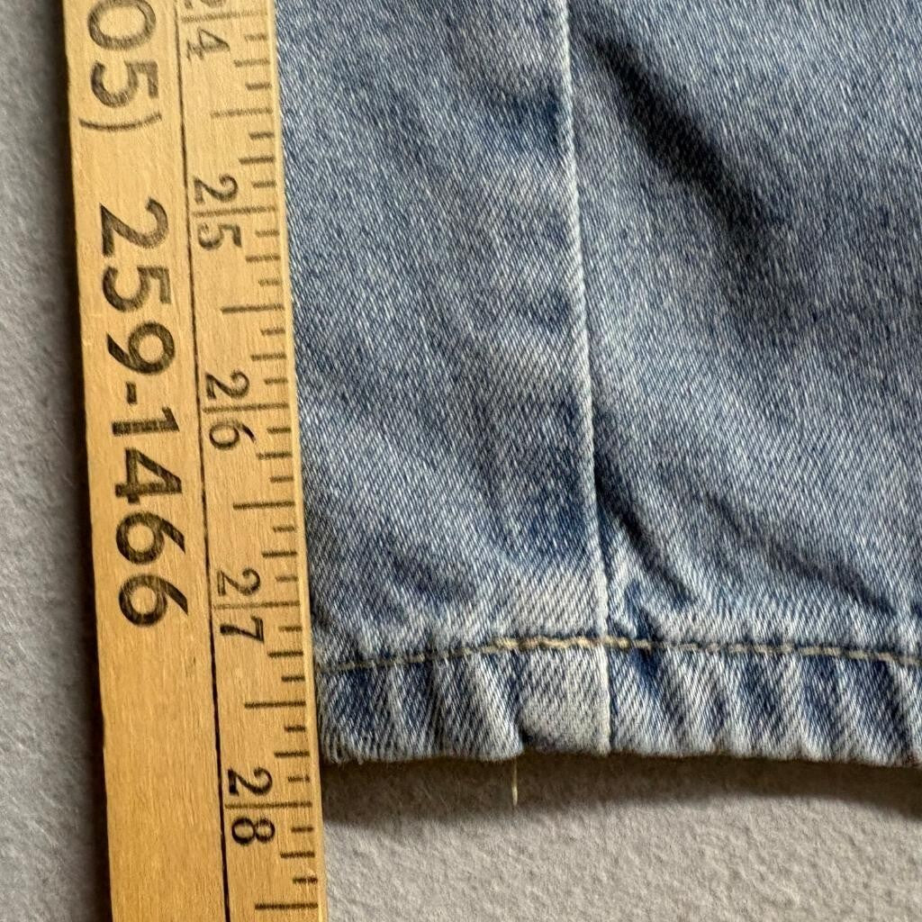 Simple Society Cargo Jeans Womens 3/26 Blue Denim Elastic Waist Utility Pants