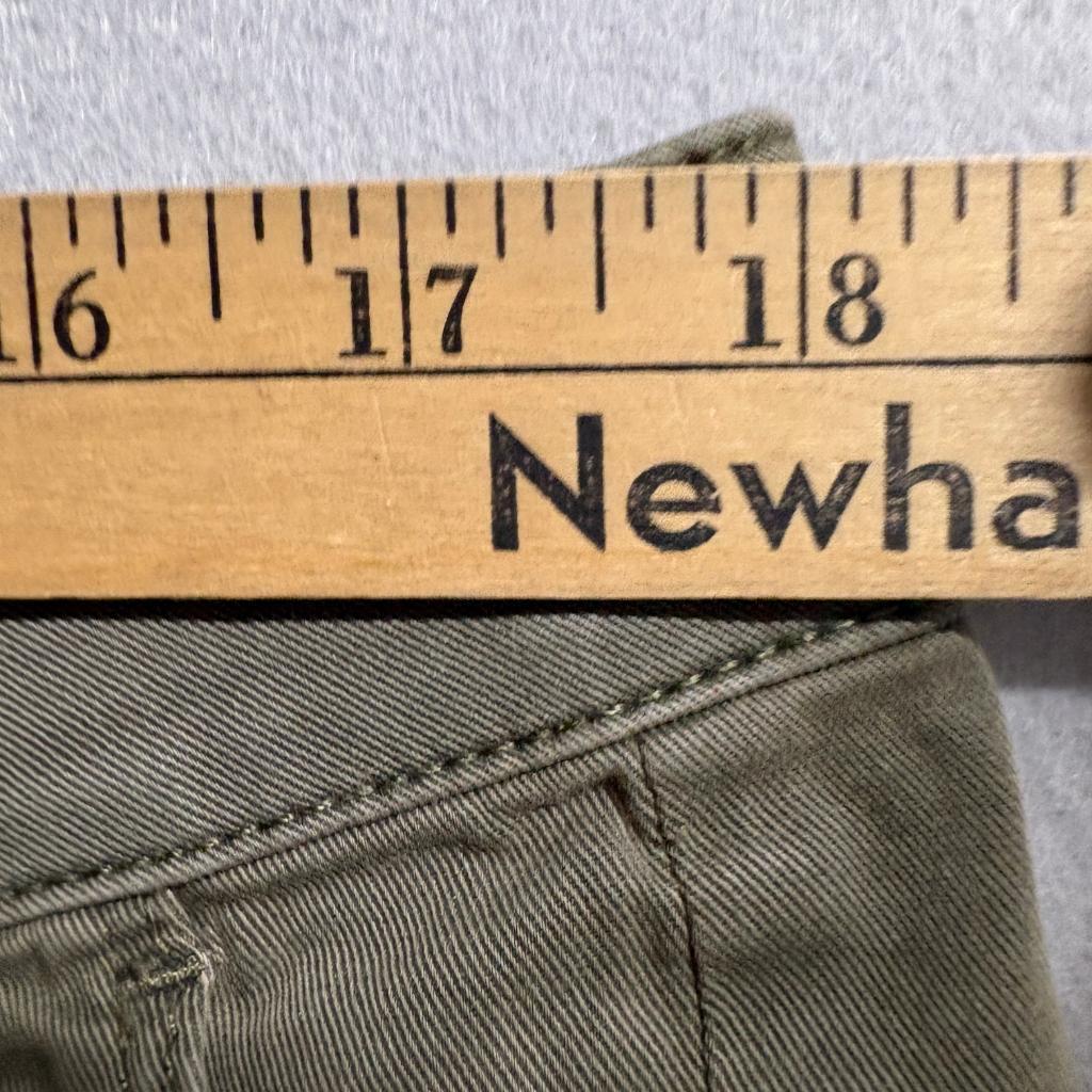 J. Jill Women's Size 16 Petite Green Cotton Stretch Utility Cargo Pants Ankle