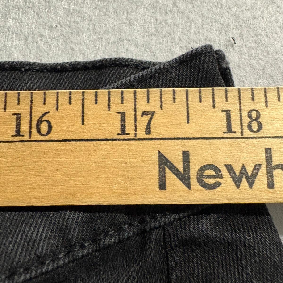 Lauren Ralph Lauren Jeans Womens 16 Black Denim Straight Leg Stretch Pants LRL