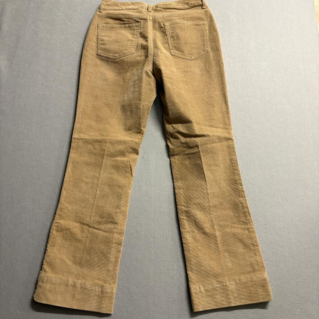 St. John's Bay Corduroy Pants Womens 8 Brown Secretly Slender Bootcut Mid Rise