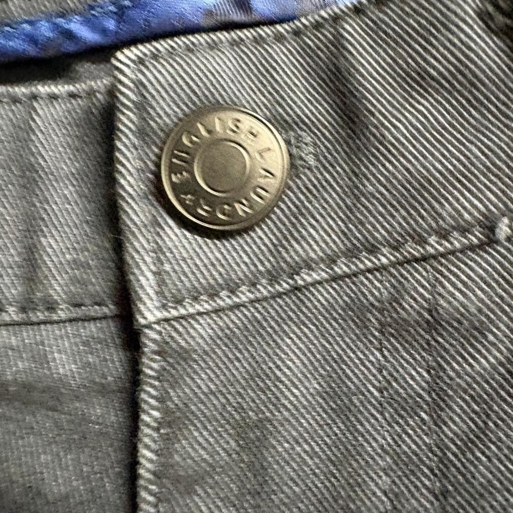 English Laundry Mens 5 Pocket Pants 34x32 Gray Cotton Blend Stretch Straight Leg