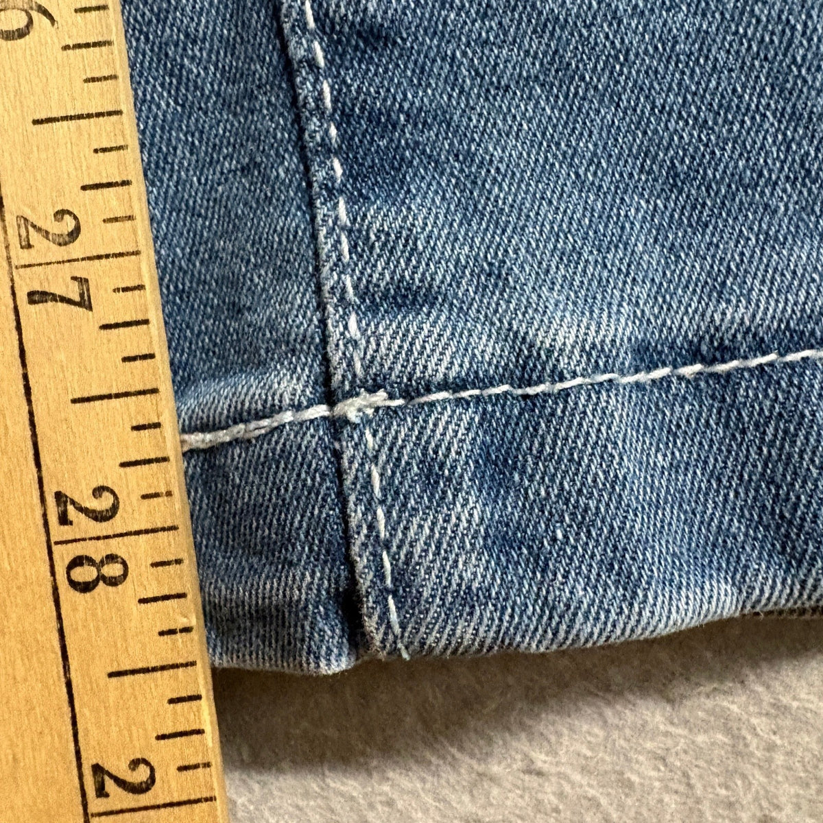 Unbranded Womens Wide Leg Jeans Size S Blue Denim High Rise Stretch Comfort