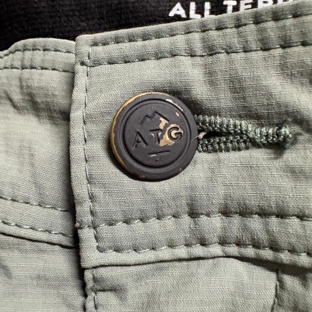 Wrangler ATG Mens 40x30 Green All Terrain Gear Nylon Stretch Utility Pants