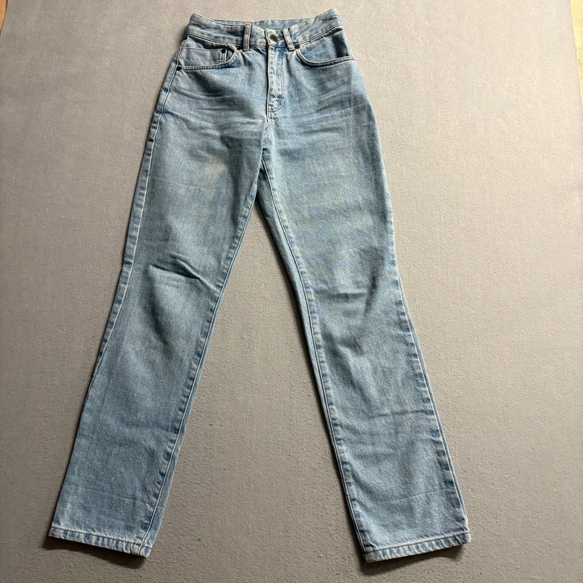 The Ragged Priest Jeans Womens 24 Light Wash Denim High Rise Straight Leg
